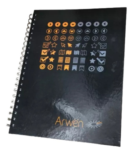 Cuaderno A4 Con Espiral Tapa Dura Linea Man Arwen X120 Hojas