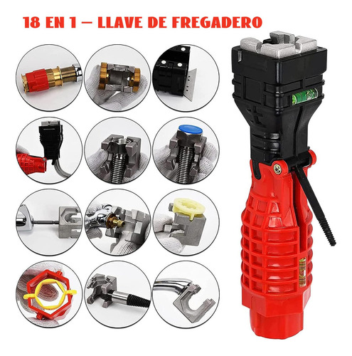 Para 18 En 1 Llave Ajustable, Llave Universal Multiusos De