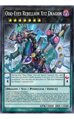 Yugioh! Odd-eyes Rebellion Xyz Dragon