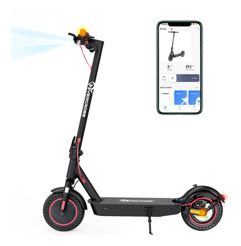 Scooter Eléctrico Plegable De 10 Para Adultos, 500 W