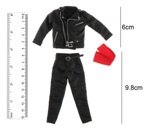 Figura A Escala 1/12, Conjunto De Chaqueta De Cuero Pu,