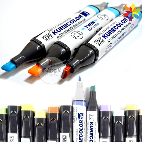 Kurecolor Doble Punta Recargables Profesionales Barrio Norte