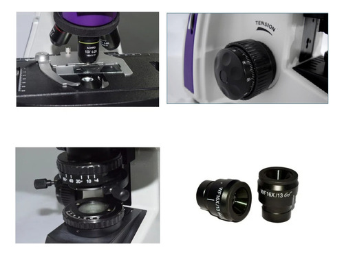 Microscópio Trinocular 2000x Acromatico + Câmera 2mp Wifi Hd