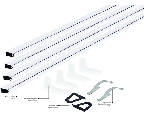 M-d Building Products 14102 Pantalla X 60in Blanco (5/16in)