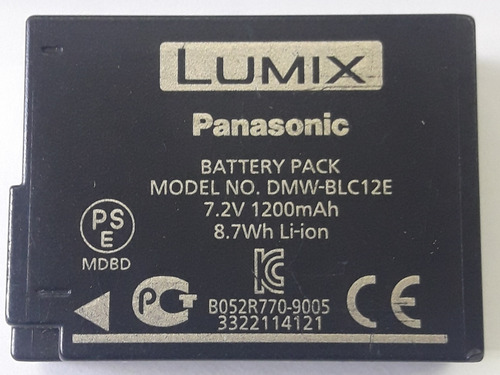 Batería Original Panasonic Lumix Dmw-bcl12 Usada 
