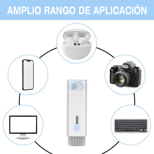 Imagen 2 de 4 de Limpiador 7 En 1 Para Teclados Auriculares Pantallas Gadgets