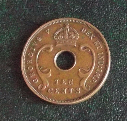 Moneda East Africa- 1936 - 10 Cents- Perfecto Estado