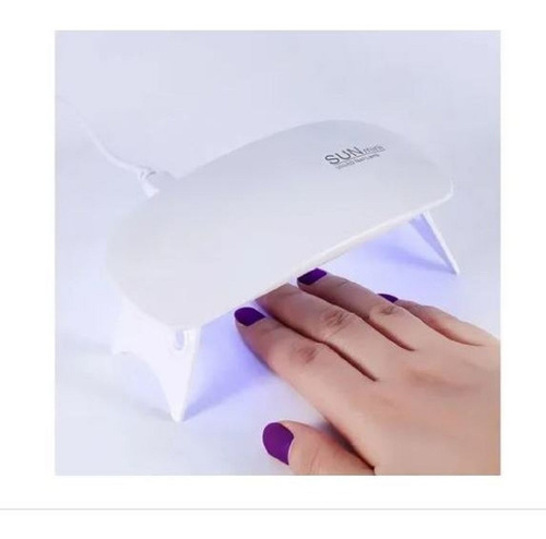 Cabine Secador De Unhas Gel Esmalte Luz Led Forno Portátil Cor Branco