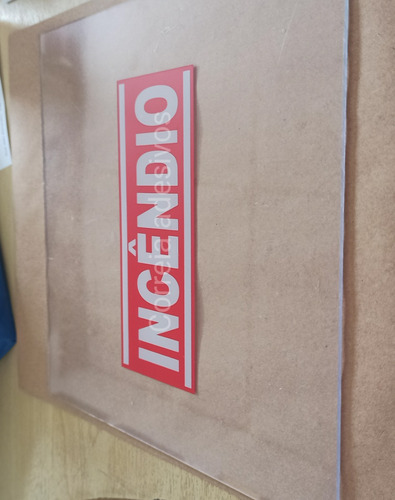 Vidro Acrílico Para Abrigo Hidrante Com Adesivo 22x21,5 1 Pç