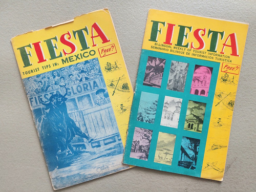 2 Revistas Antiguas Fiesta, De Turismo En México 70s