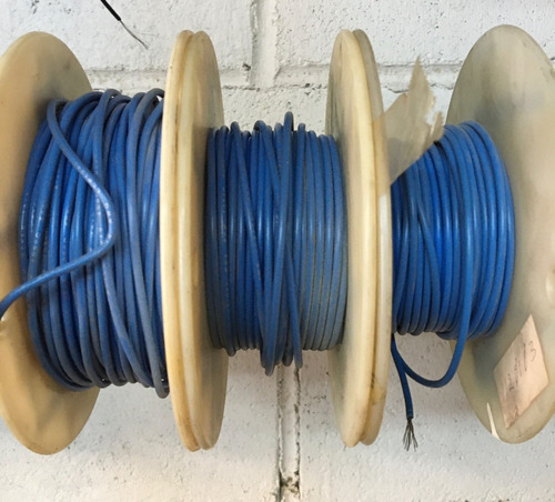 Cable Awg 18 Azul Multifilar Estañado 600 V 105 Grados Goma