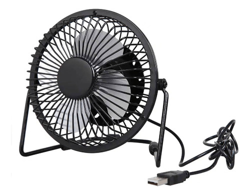 Ventilador Usb Metálico Para Escritorio 