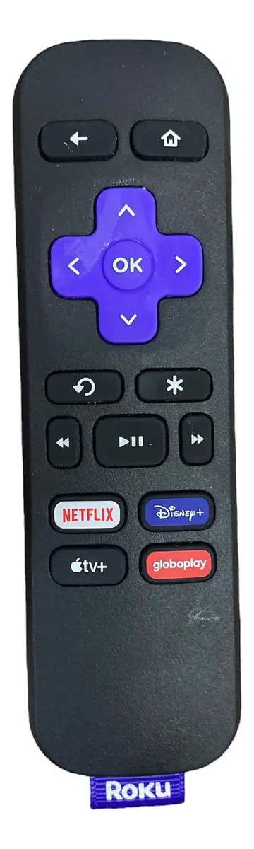 Controle Remoto Para Roku Tv Express Botão Disney