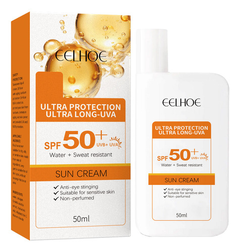 Protector Solar Facial Ligero, Spf50+, Resistente Al Agua, P