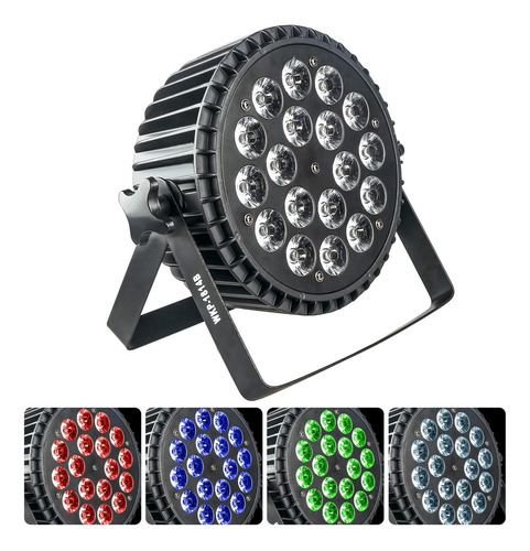 Luces Led Par, 18x12w Led Rgbw 4in1 Par Luz Led Para Ilumina