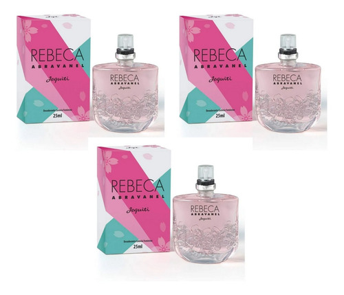Imagem 1 de 1 de Deo Colônia Rebeca Abravanel 25ml - Jequiti (3 Unidades)