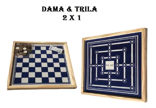 Jogo De Tabuleiro Damas E Trilha Brinquedo Para Divertir