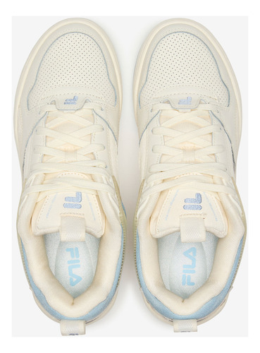 Tenis Fila Corda 180r Para Dama Y Jr Color Beige Con Azul 5tm02030-147 I