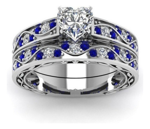 Anillo D Moissanite Brillante Boda Novia Promesa Eterna 9089