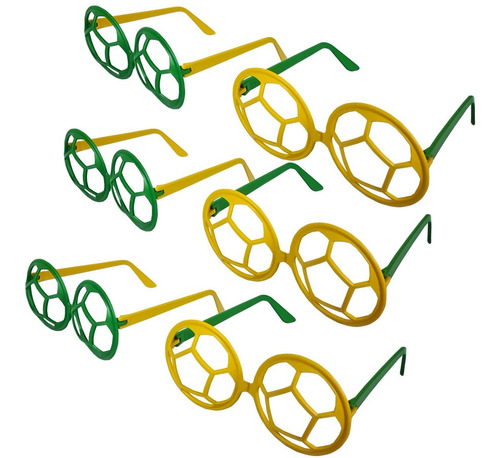Imagem 3 de 3 de Brinquedo Óculos De Plástico Na Solapa / Bola - 6 Peças