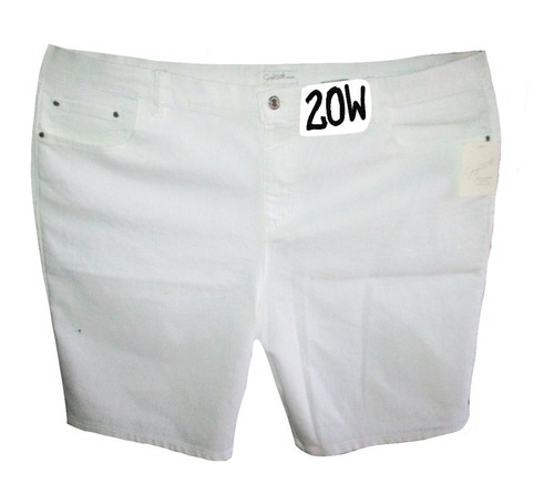  Short  Blanco Plus Talla 20w  (40 Mx) Jaclyn Smith 