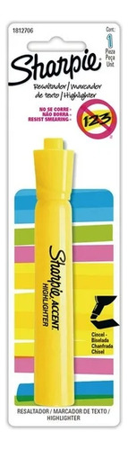 1 Pza Sharpie Resaltador Amarillo Fluorescente Marcatexto