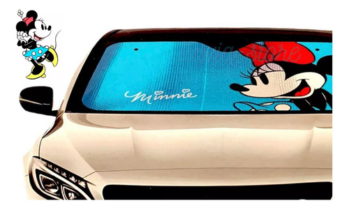 Protector De Sol Parabrisasparasol Minnie Mouse Azuluniversa
