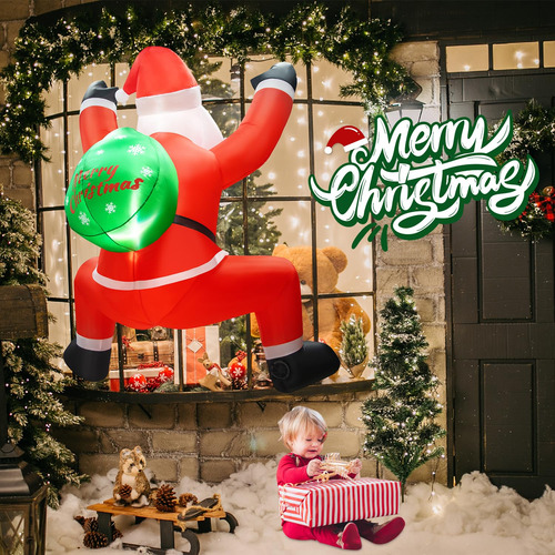 Decoración Inflable De Navidad 6 Pies Con Luces Led