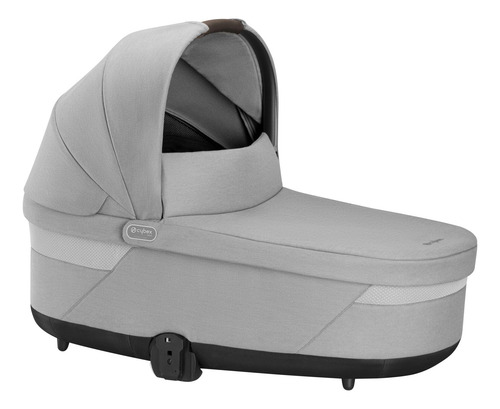Cuna Cybex Cot S Lux 2, Color Gris Lava, Con Asa De Transpor