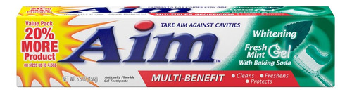 Aim Whitening - Pasta De Dientes Con Fluor Anticaries De Men