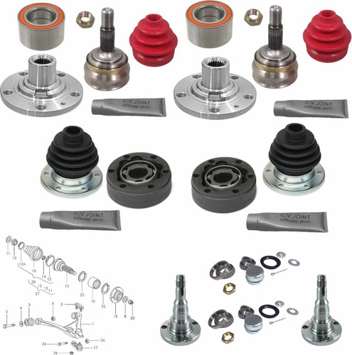 Espigas De Rueda Baleros Mazas Vw Pointer 1.8l 99-10