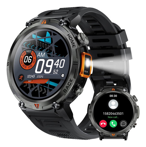 Reloj Inteligente Para Hombre Con Linterna Led