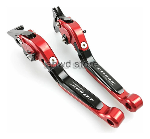 Palancas Y Puños Para Honda Cb160f Invicta, Rojas Con Negra