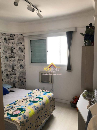 Imagem 28 de 30 de Cobertura Com 3 Dormitórios À Venda, 136 M² Por R$ 950.000,00 - Vila Guilhermina - Praia Grande/sp - Co0012