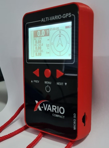 X-vario Compact - Variômetro E Gps Integrado Parapente
