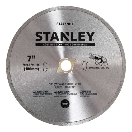 Disco Diamantado Continuo 7puLG Stanley  Sta47701l     