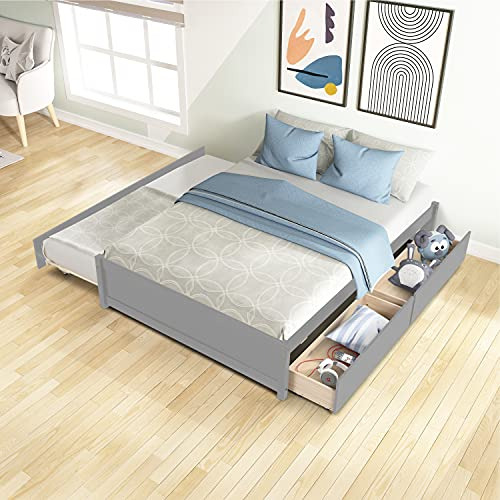 Cama Nido Con Cajones, Madera Maciza