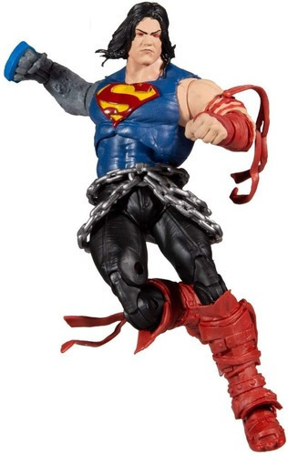 Imagen 1 de 8 de Mcfarlane Figura Superman Death Metal Articulada Dc Superman Multiverso Escala 18cm Original