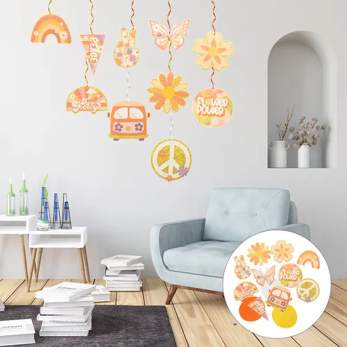 Set De Decoración En Espiral Para Fiestas, Adornos De Techo
