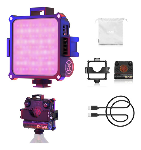 Luz De Video Rgb Fiveray M20c 20w Red De Malla  , Ilumi...