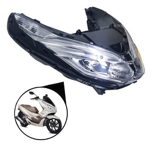 Farol Bloco Completo Lampada Led Honda Pcx 150 2019 2020