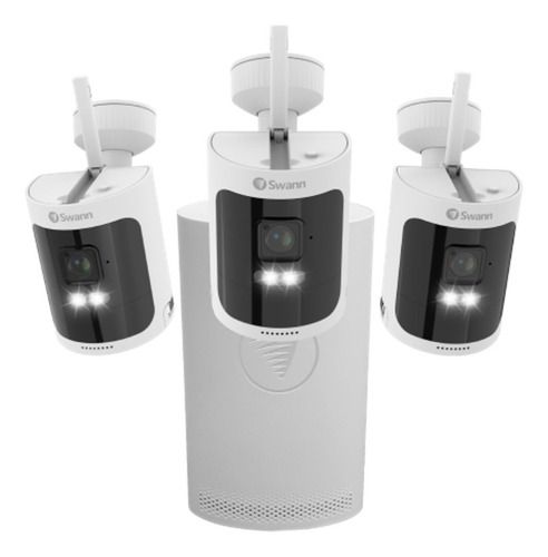 Swann Wifi 8 Canales 3 Cámaras Inalámbricas 2k Recargables