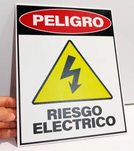 comprar Aviso Señalización Riesgo Eléctrico 20x25 Cm 