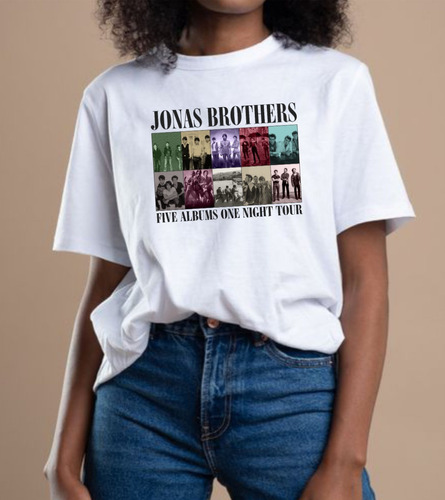 Camiseta Jonas Brothers Tour - Oversize Larga