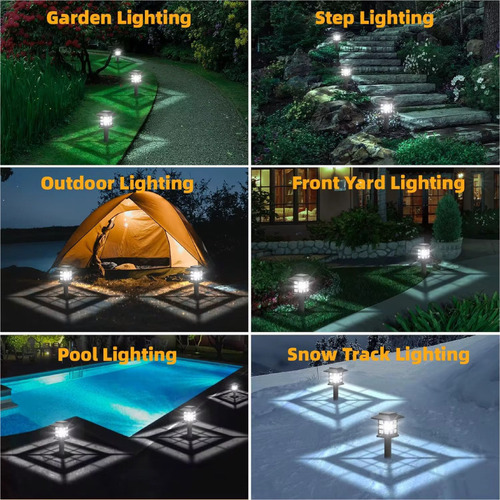 Iluminação Solar Led Kit 6 Un Bomvink Bom-4601 Ip65 Externo