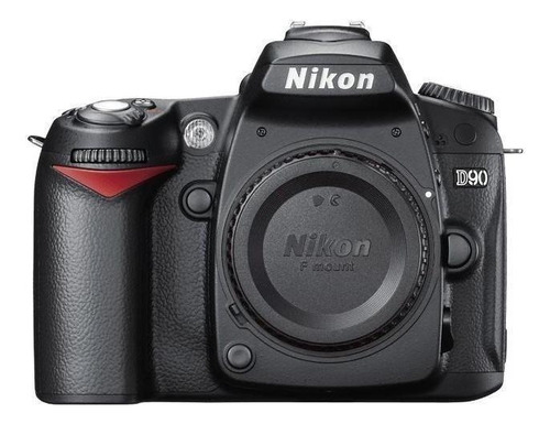  Nikon D90 DSLR cor  preto