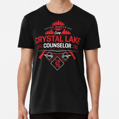 Remera Crystal Lake Estd 1935 Algodon Premium