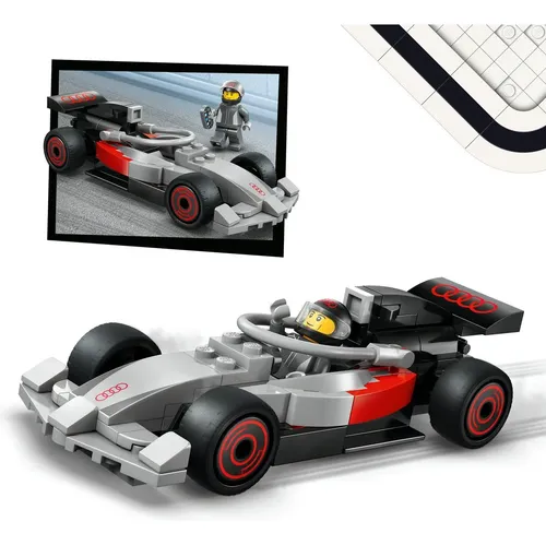 シェイプミクスチャー Blocos De Montar Caminhão De Exibição F1 Audi 60493 Lego