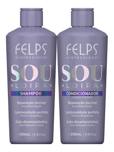 Felps Sou Loira Shampoo E Condicionador 2x250ml + Brinde