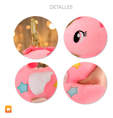 Unicornio Peluche Kawaii Juguete Felpa Suave Bebe Infantil